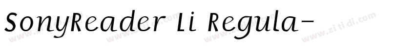 SonyReader Li Regula字体转换 SonyReader Li Regula字体转换